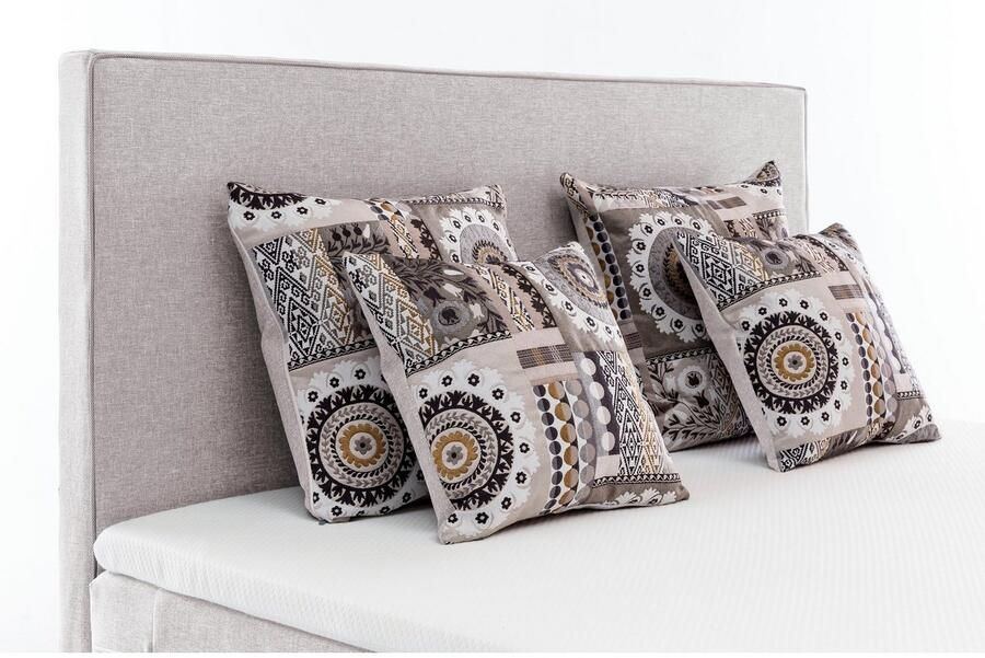 Grne betten grüne betten Boxspring Luisa met pocketveringsmatras topmatras en sierkussen 100% veganistisch