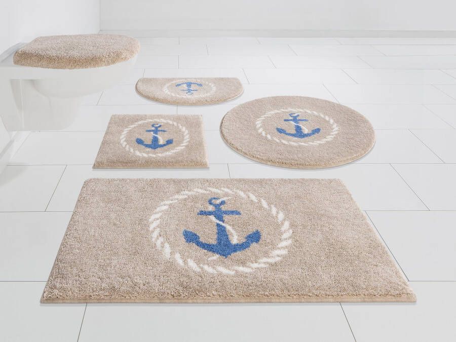 Grund Badmat Port Louis Ontwerp met anker maritiem Made in Europe - Foto 8