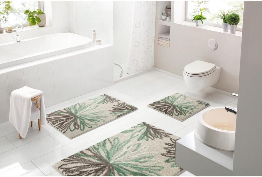 Grund Badmat ART bloemig patroon elegante badmat (1 stuk)