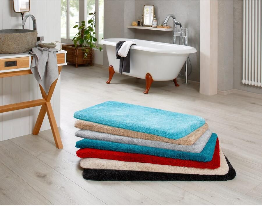 Grund Badmat Melos badmat badkamer tapijt zeer zacht gemêleerde look zeer zachte pool melange-effect made in europe - Foto 3