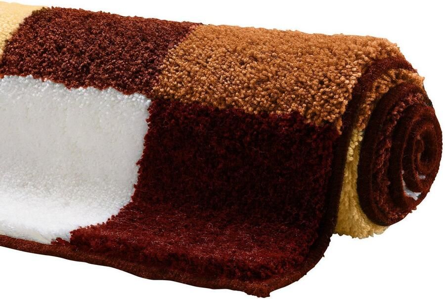 Grund Badmat Mozaïek badmat badkamer tapijt zeer zacht aangenaam zacht ook verkrijgbaar als 3-delig set made in europe - Foto 2