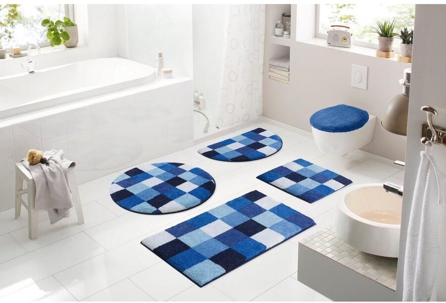 Grund Badmat Mozaïek badmat badkamer tapijt zeer zacht aangenaam zacht ook verkrijgbaar als 3-delig set made in europe - Foto 3