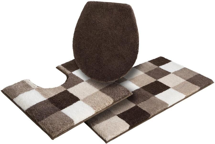 Grund Badmat Mozaïek badmat badkamer tapijt zeer zacht aangenaam zacht ook verkrijgbaar als 3-delig set made in europe - Foto 4