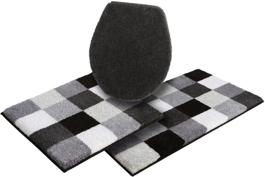 Grund Badmat Mozaïek badmat badkamer tapijt zeer zacht aangenaam zacht ook verkrijgbaar als 3-delig set made in europe - Foto 4