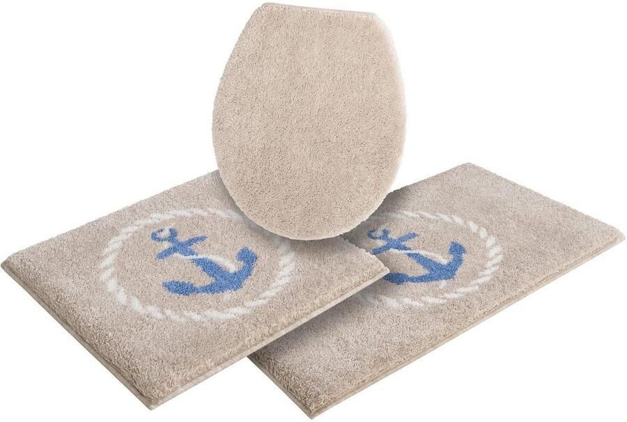 Grund Badmat Port Louis Ontwerp met anker maritiem Made in Europe - Foto 4