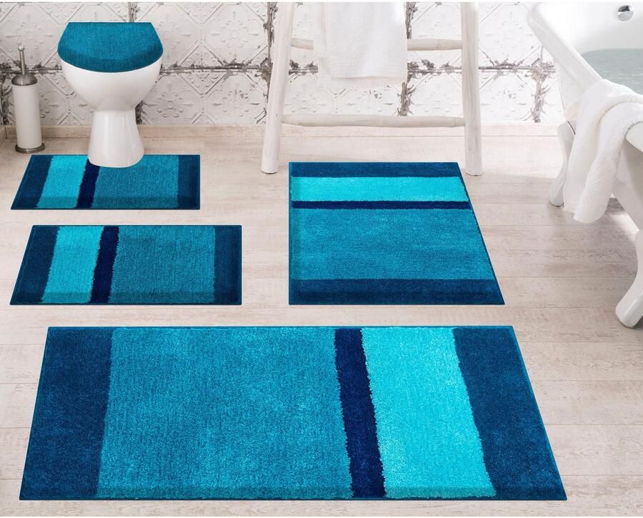 Grund Badmat Room bijzonder dichte pool badmat met strepen (1 stuk)