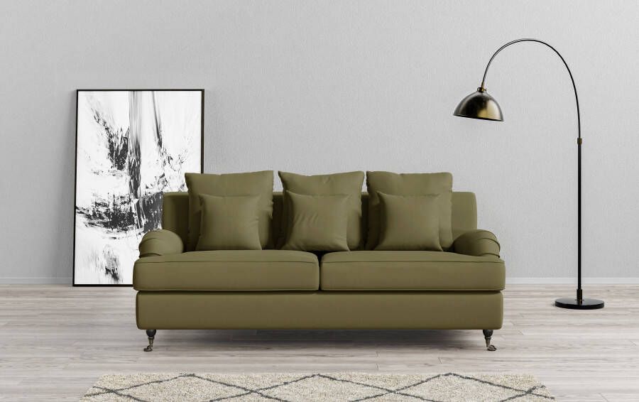 Home affaire 3-zitsbank NORIN twee soorten poten: voor wieltjes aan de achterkant houten poten - Foto 7