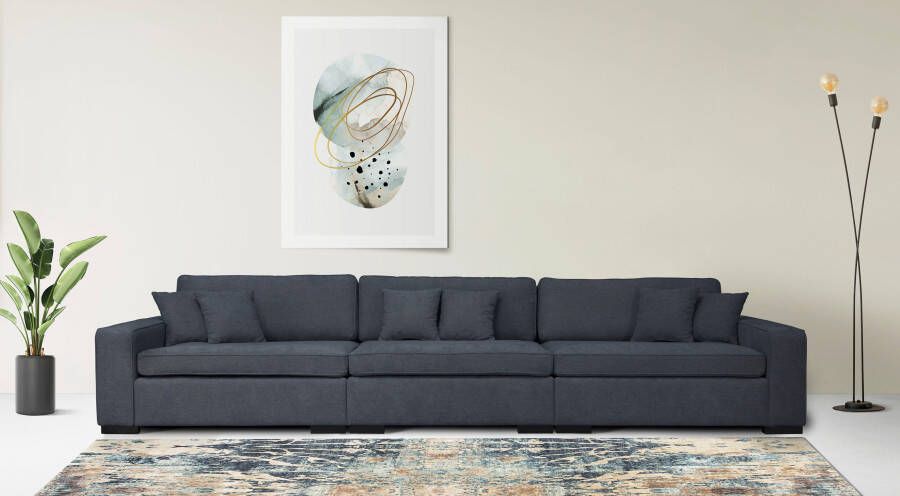 Home affaire 3-zitsbank Skara Loungebank met binnenveringsinterieur in vele overtrekkwaliteiten - Foto 4