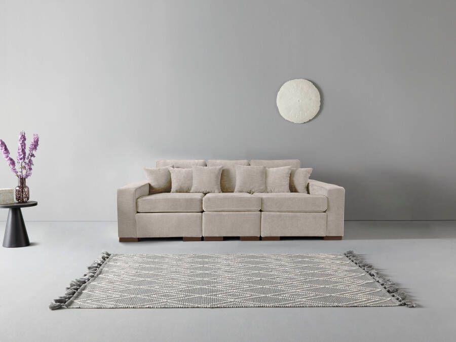 Home affaire 3-zitsbank Skara Loungebank met binnenveringsinterieur in vele overtrekkwaliteiten - Foto 10