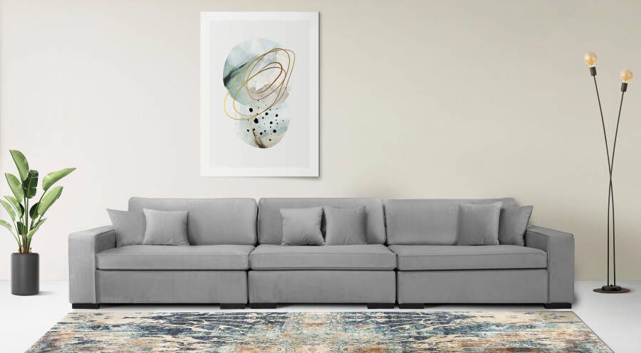 Home affaire 3-zitsbank Skara Loungebank met binnenveringsinterieur in vele overtrekkwaliteiten - Foto 4