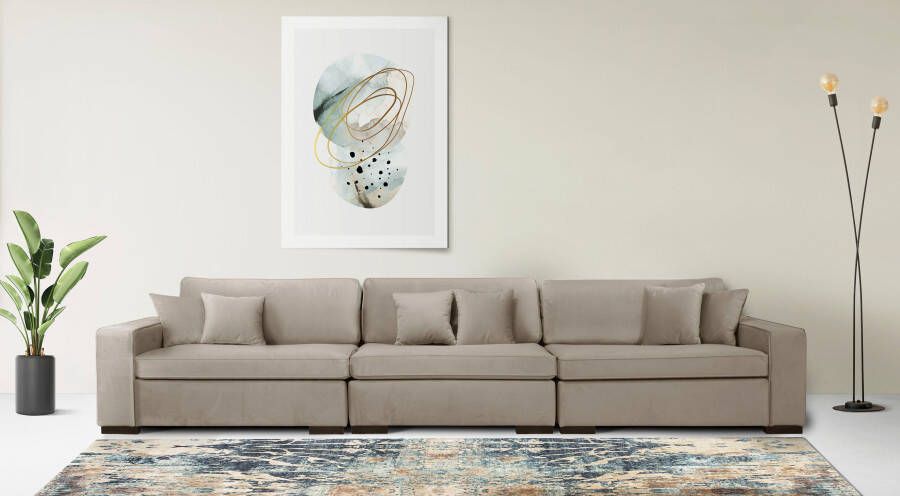 Home affaire 3-zitsbank Skara Loungebank met binnenveringsinterieur in vele overtrekkwaliteiten - Foto 4