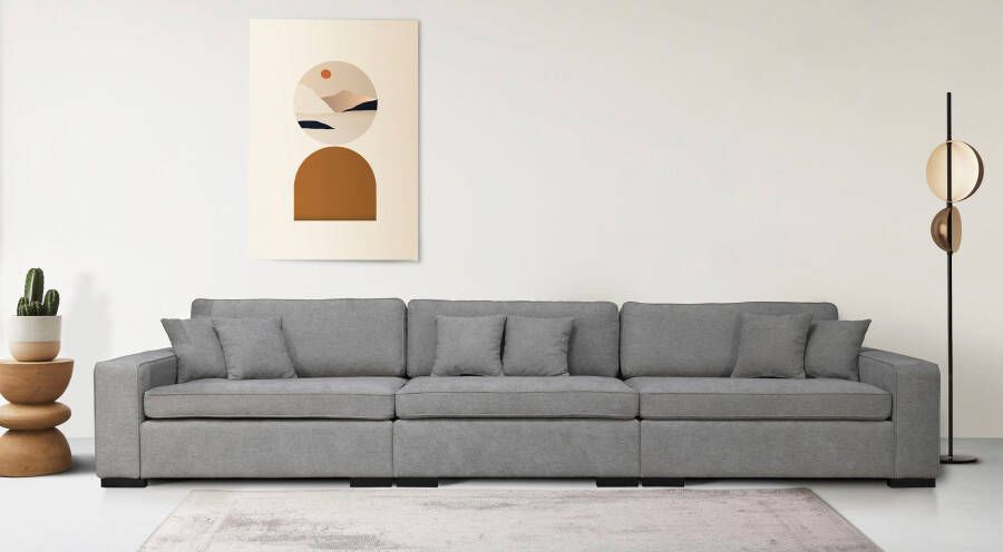 Home affaire 3-zitsbank Skara XXL Loungebank XXL met binnenveringsinterieur in vele overtrekkwaliteiten - Foto 4