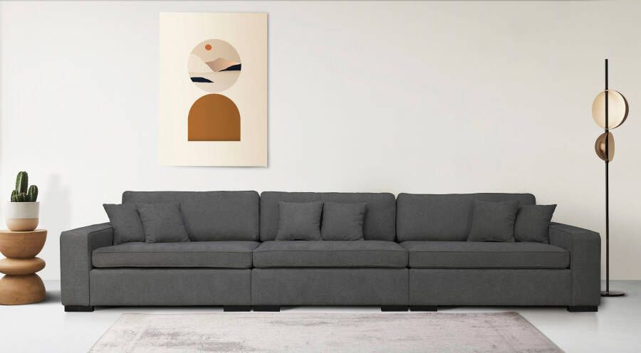 Home affaire 3-zitsbank Skara XXL Loungebank XXL met binnenveringsinterieur in vele overtrekkwaliteiten - Foto 4