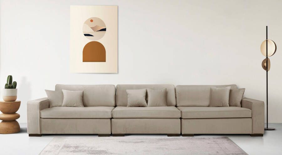 Home affaire 3-zitsbank Skara XXL Loungebank XXL met binnenveringsinterieur in vele overtrekkwaliteiten - Foto 4