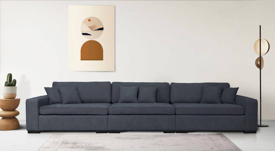 Home affaire 3-zitsbank Skara XXL Loungebank XXL met binnenveringsinterieur in vele overtrekkwaliteiten - Foto 4