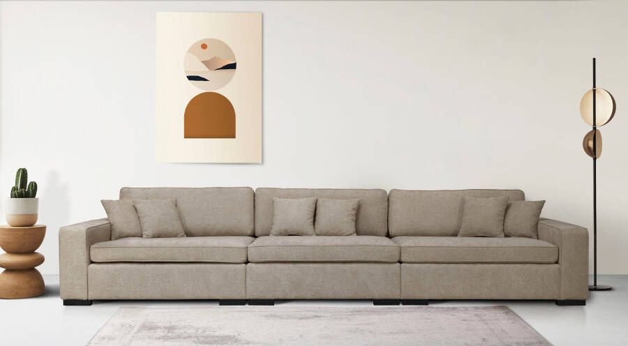 Home affaire 3-zitsbank Skara XXL Loungebank XXL met binnenveringsinterieur in vele overtrekkwaliteiten - Foto 4