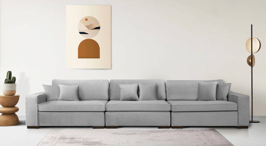 Home affaire 3-zitsbank Skara XXL Loungebank XXL met binnenveringsinterieur in vele overtrekkwaliteiten - Foto 4