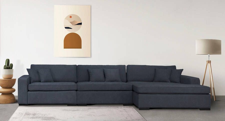 Home affaire Bank-hoekelement Skara XXL L-vorm Loungebank XXL met binnenveringsinterieur in vele overtrekkwaliteiten - Foto 6