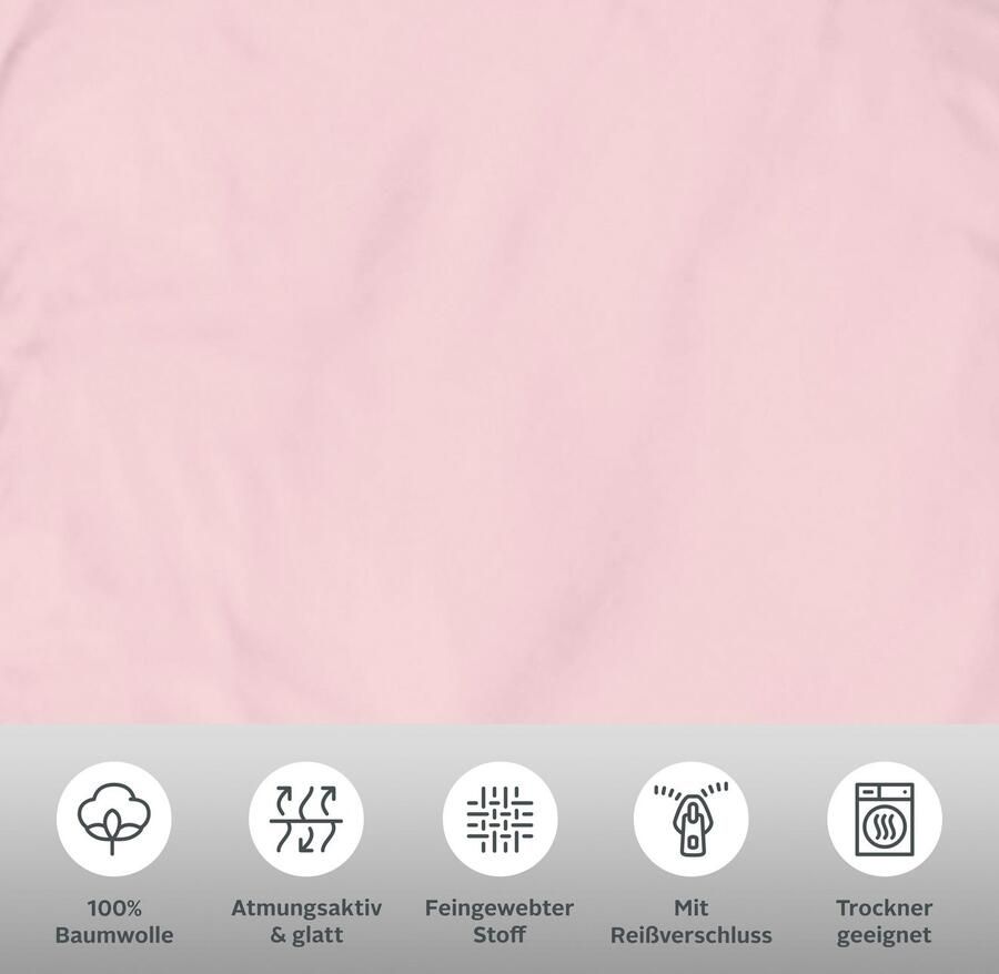 Guido Maria Kretschmer Home&Living Beddengoed Mila in 135x200 155x220 of 200x200 cm Mako-satin beddengoed van katoen effen beddengoed - Foto 2