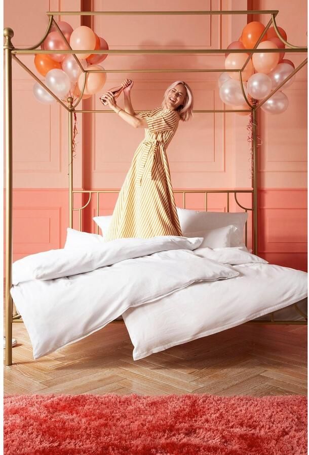 Guido Maria Kretschmer Home&Living Beddengoed Mila in 135x200 155x220 of 200x200 cm Mako-satin beddengoed van katoen effen beddengoed - Foto 5