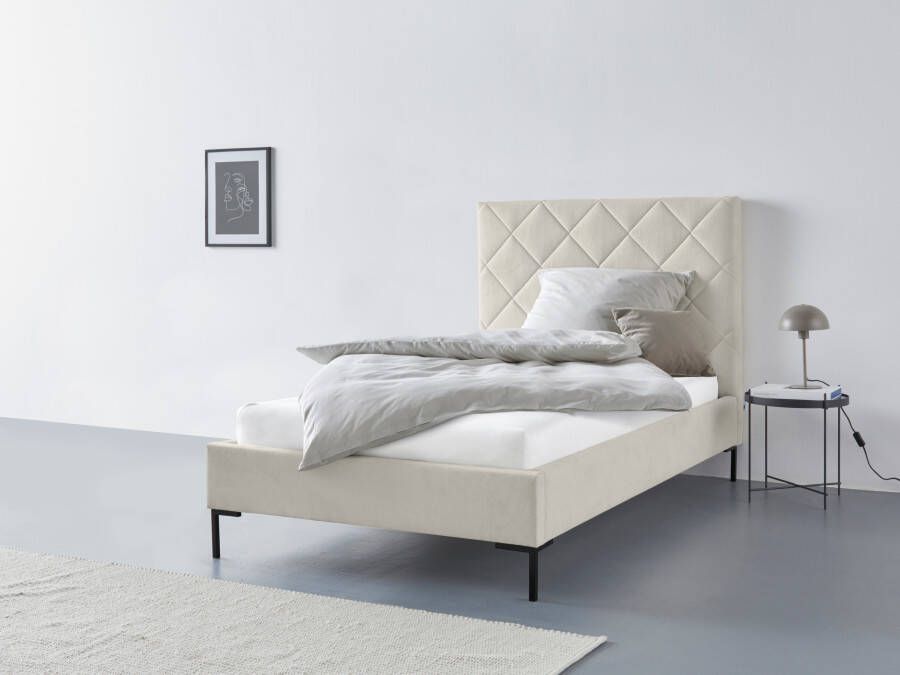 Home affaire Gestoffeerd bed CHARLOTT Modern bekleed bed met of zonder lattenbodem - Foto 13