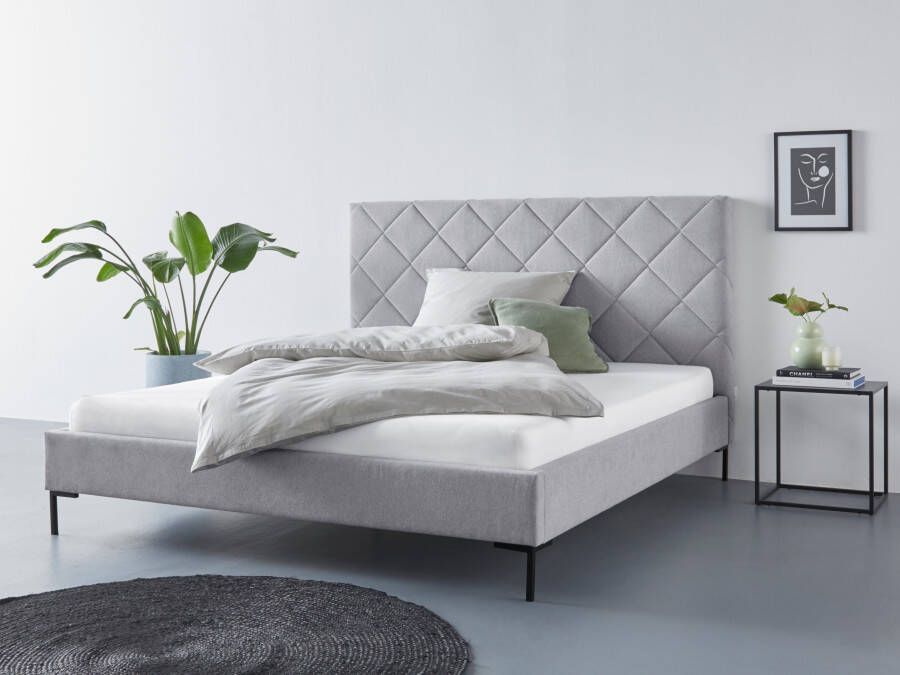 Home affaire Gestoffeerd bed CHARLOTT Modern bekleed bed met of zonder lattenbodem - Foto 15