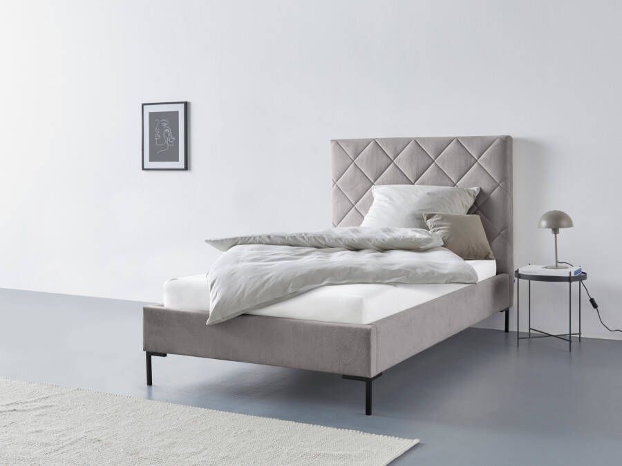 Home affaire Gestoffeerd bed CHARLOTT Modern bekleed bed met of zonder lattenbodem - Foto 11