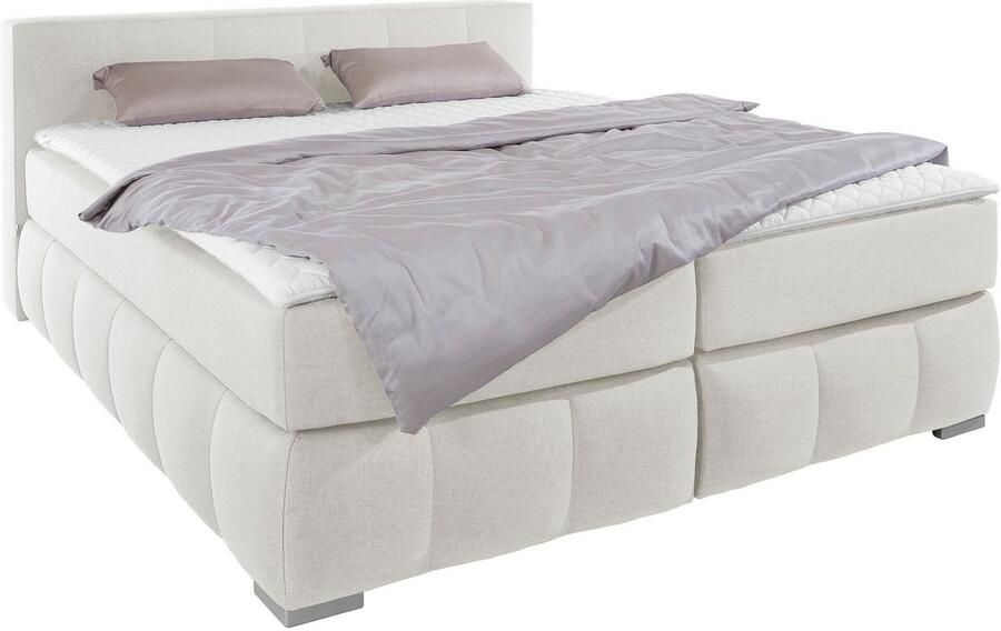 Home affaire Boxspring Chelles incl. matrastopper in xxl- extra lang 220 cm onderbak met elegante welving - Foto 5