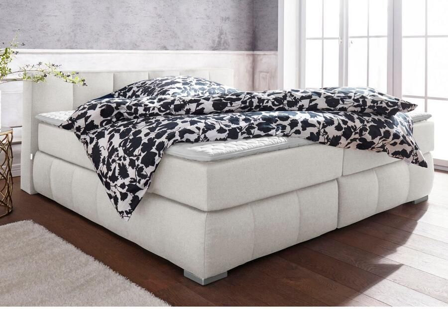 Home affaire Boxspring Chelles incl. matrastopper in xxl- extra lang 220 cm onderbak met elegante welving - Foto 1