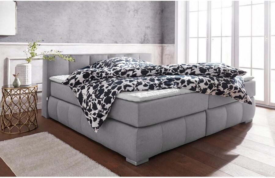 Home affaire Boxspring Chelles incl. matrastopper in xxl- extra lang 220 cm onderbak met elegante welving - Foto 6