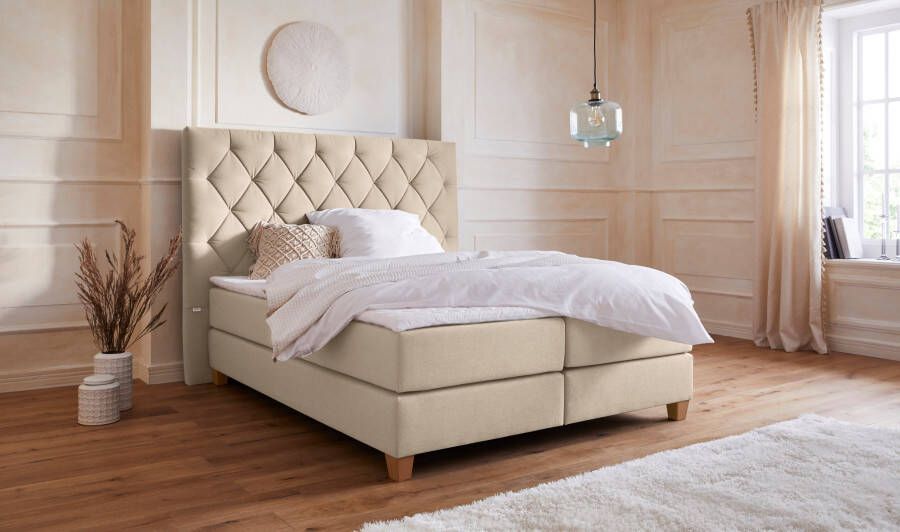 Home affaire Boxspring Harmones hoog in 3 breedten hardheid ook gemengd met elk 1 matras in h2 en h3 - Foto 15