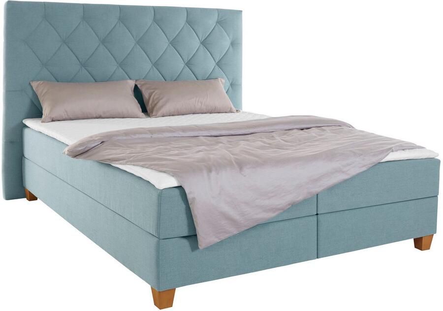 Home affaire Boxspring Harmones hoog in 3 breedten hardheid ook gemengd met elk 1 matras in h2 en h3 - Foto 4