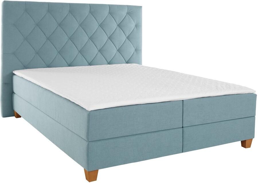 Home affaire Boxspring Harmones hoog in 3 breedten hardheid ook gemengd met elk 1 matras in h2 en h3 - Foto 3