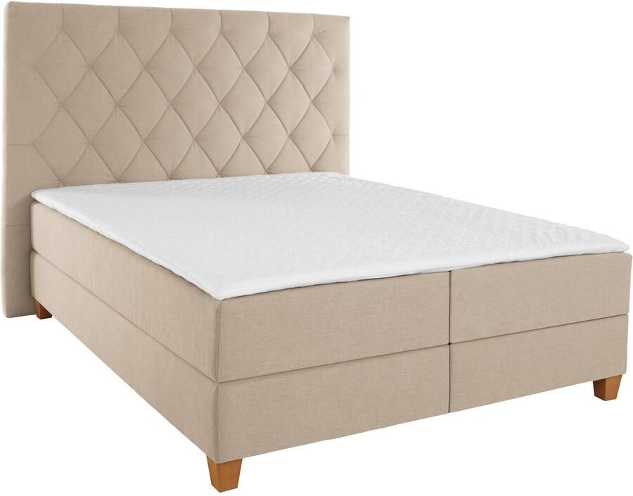 Home affaire Boxspring Harmones hoog in 3 breedten hardheid ook gemengd met elk 1 matras in h2 en h3 - Foto 2