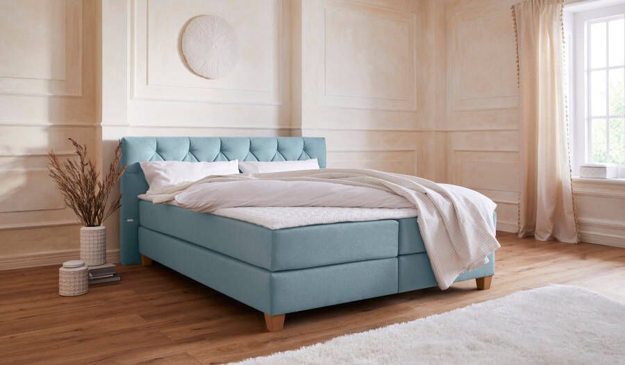 Home affaire Boxspring Harmones in 3 breedten hardheid ook gemengd met elk 1 matras in h2 en h3