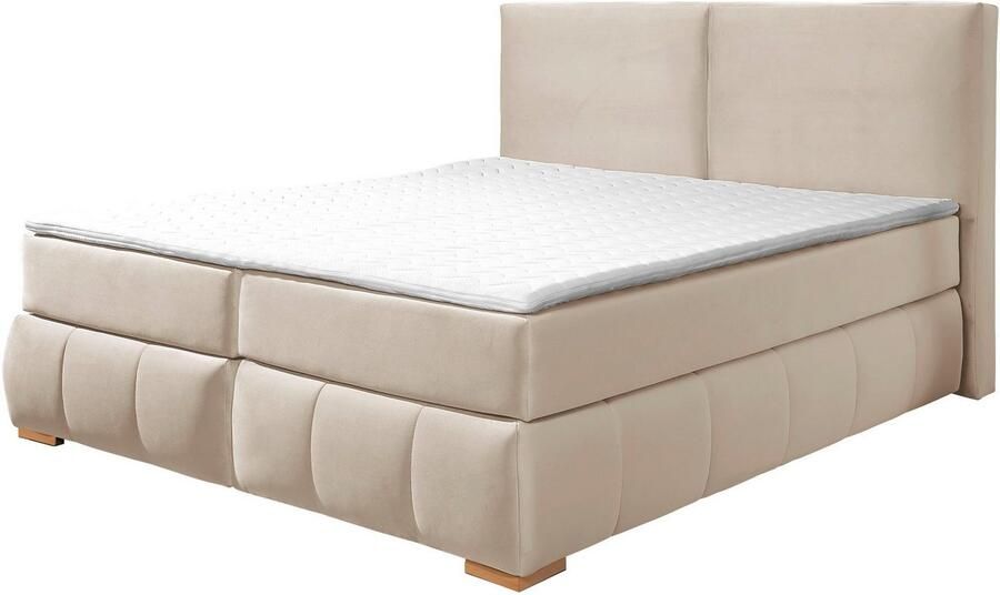 Home affaire Boxspring Wehma incl. matrastopper voor 3 verschillende matrassen ook in fluwelen stof