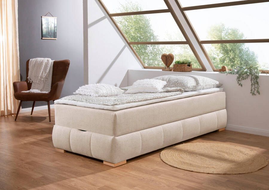 OTTO Boxspring Wehma zonder hoofdbord inclusief matrastopper en bedlade