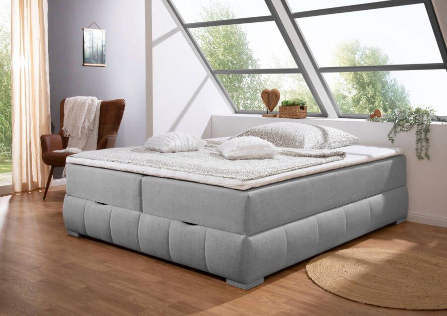 OTTO Boxspring Wehma zonder hoofdbord inclusief matrastopper en bedlade - Foto 10