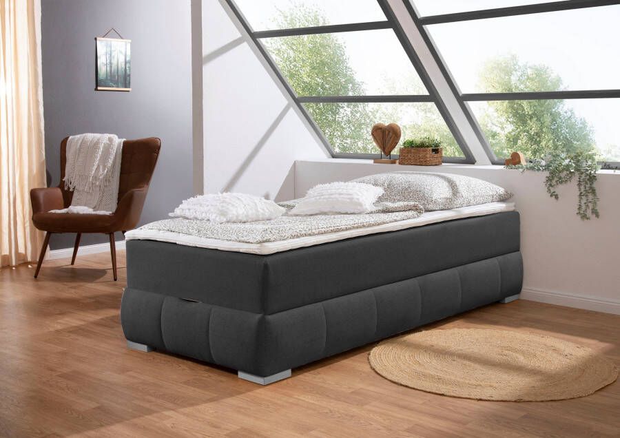 OTTO Boxspring Wehma zonder hoofdbord inclusief matrastopper en bedlade