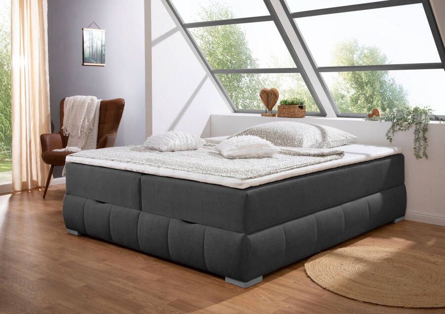 OTTO Boxspring Wehma zonder hoofdbord inclusief matrastopper en bedlade - Foto 10