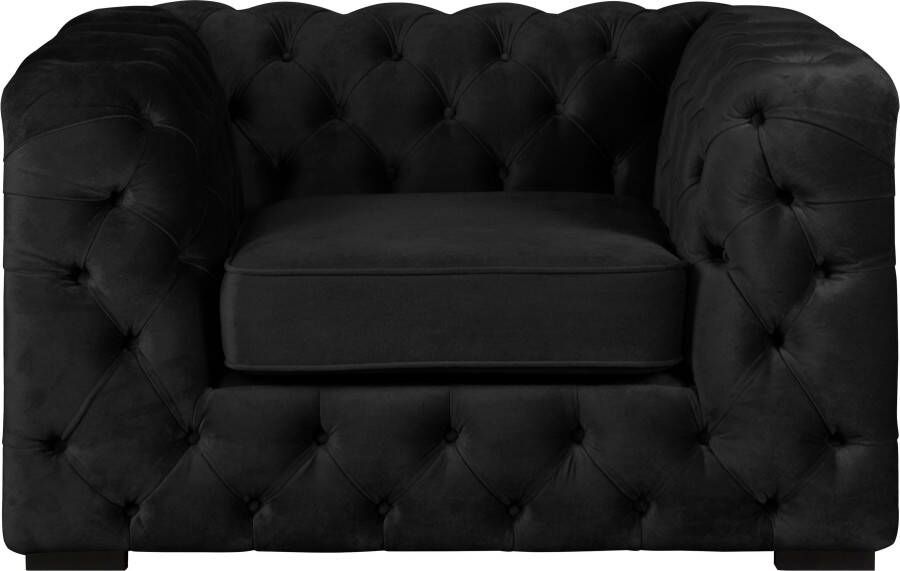 Home affaire Chesterfield-fauteuil Kalina stoel klassieke chesterfield knoopdetails zeer hoogwaardige afwerking - Foto 6