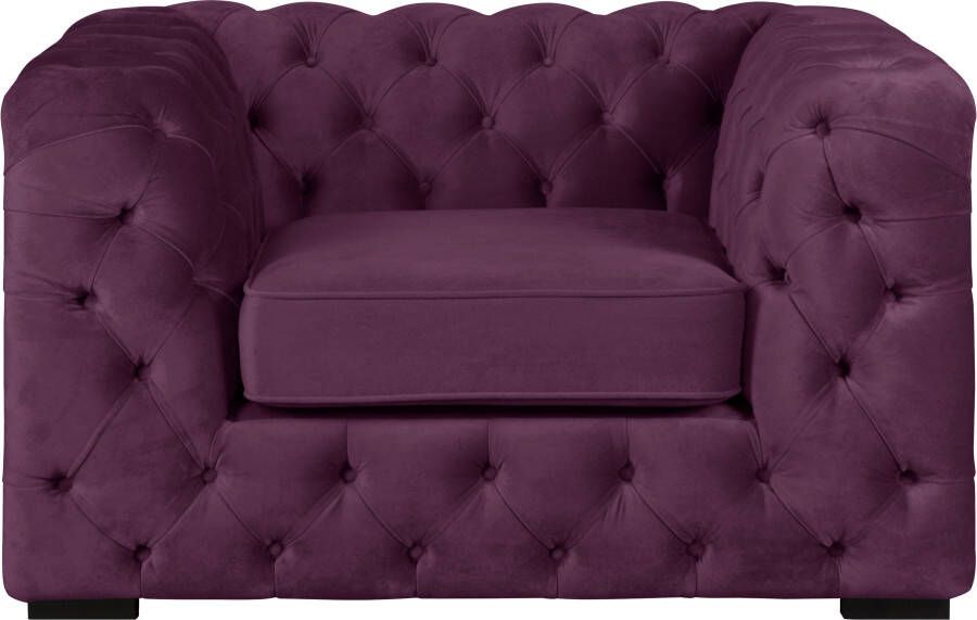 Home affaire Chesterfield-fauteuil Kalina stoel klassieke chesterfield knoopdetails zeer hoogwaardige afwerking - Foto 6