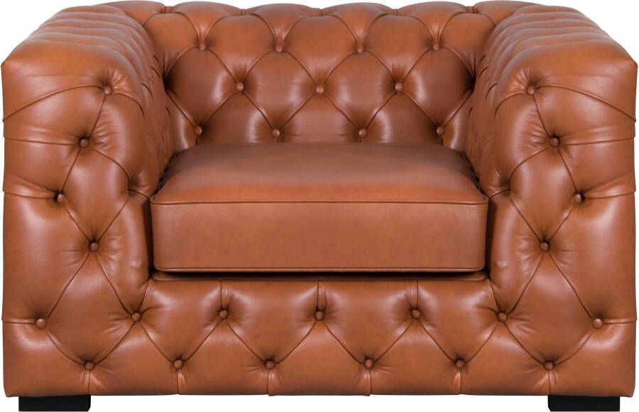 Home affaire Chesterfield-fauteuil Kalina stoel klassieke chesterfield knoopdetails zeer hoogwaardige afwerking - Foto 8