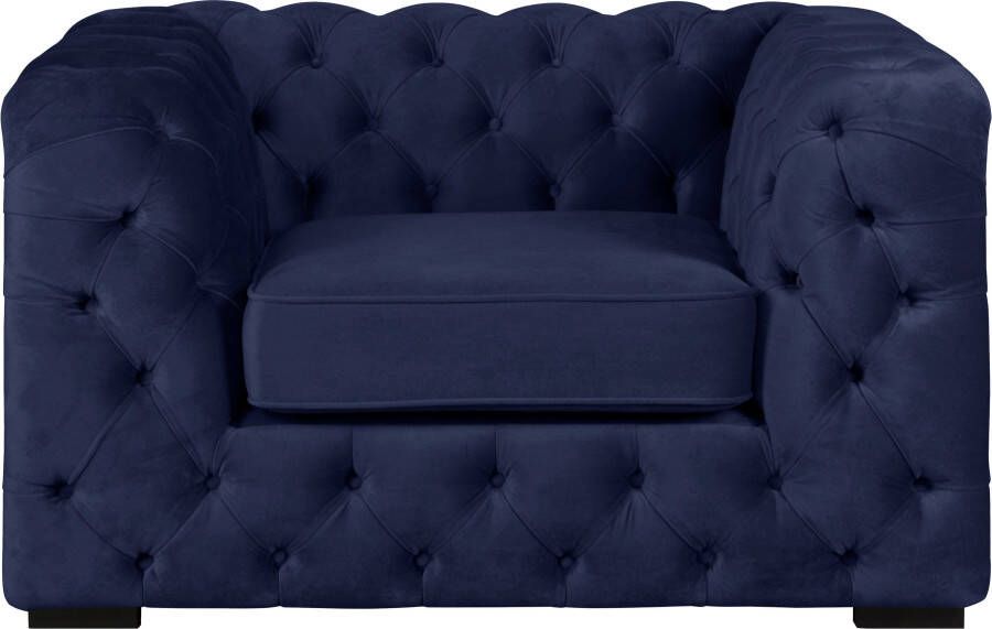 Home affaire Chesterfield-fauteuil Kalina stoel klassieke chesterfield knoopdetails zeer hoogwaardige afwerking - Foto 6