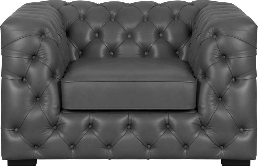 Home affaire Chesterfield-fauteuil Kalina stoel klassieke chesterfield knoopdetails zeer hoogwaardige afwerking - Foto 8