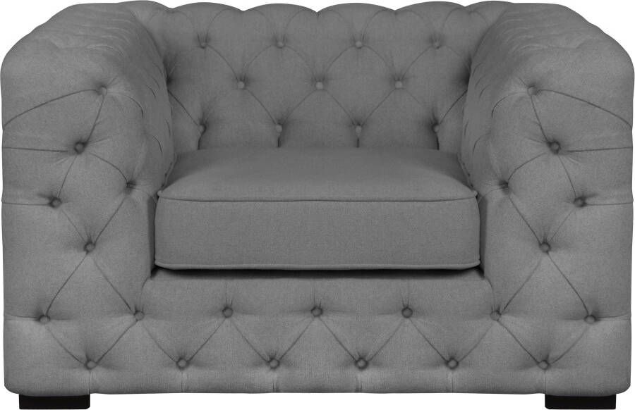 Home affaire Chesterfield-fauteuil Kalina stoel klassieke chesterfield knoopdetails zeer hoogwaardige afwerking - Foto 8