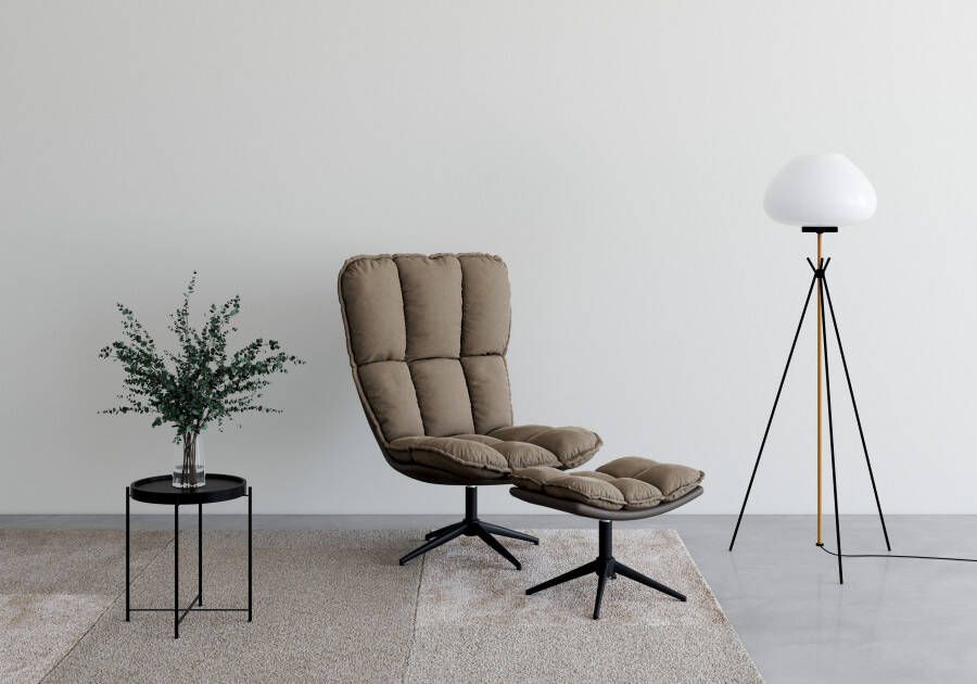 Guido Maria Kretschmer Home&Living Draaibare fauteuil Seet gestoffeerde fauteuil met voetenbank 360° draaibaar fauteuil incl. poef voetenbank (2 stuks) - Foto 8