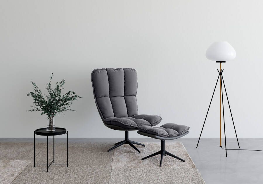 Guido Maria Kretschmer Home&Living Draaibare fauteuil Seet gestoffeerde fauteuil met voetenbank 360° draaibaar fauteuil incl. poef voetenbank (2 stuks) - Foto 8