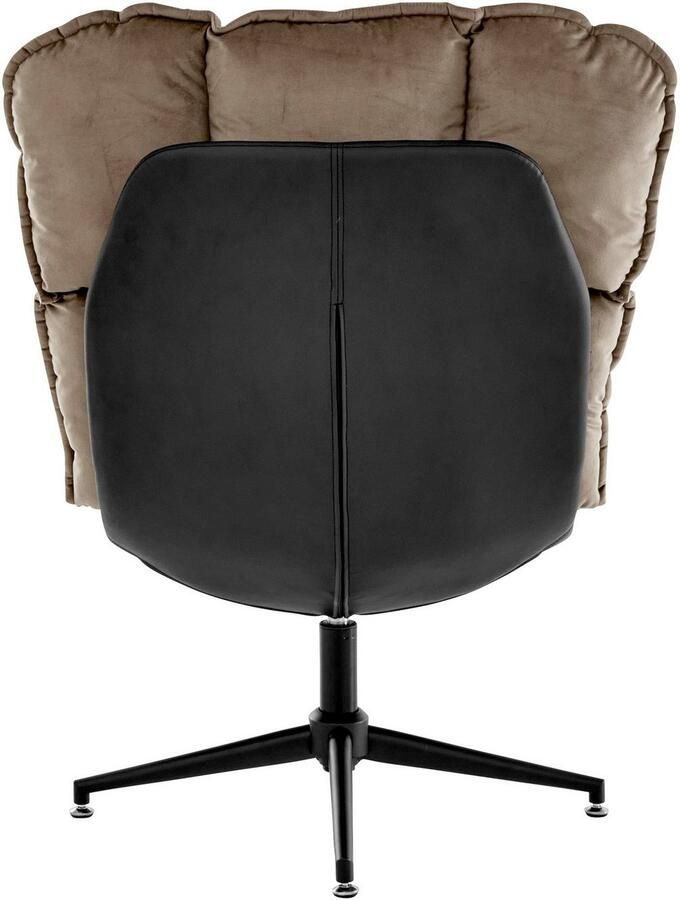 Guido Maria Kretschmer Home&Living Draaibare fauteuil Seet gestoffeerde fauteuil met voetenbank 360° draaibaar fauteuil incl. poef voetenbank (2 stuks) - Foto 4