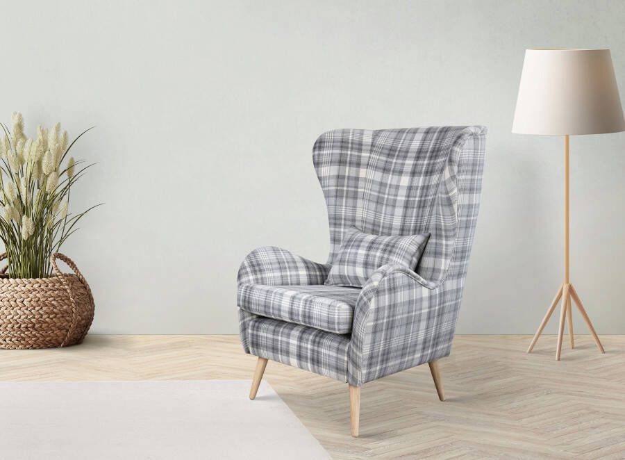 Home affaire Fauteuil Charles oorfauteuil groot en gezellig in een modern design - Foto 11